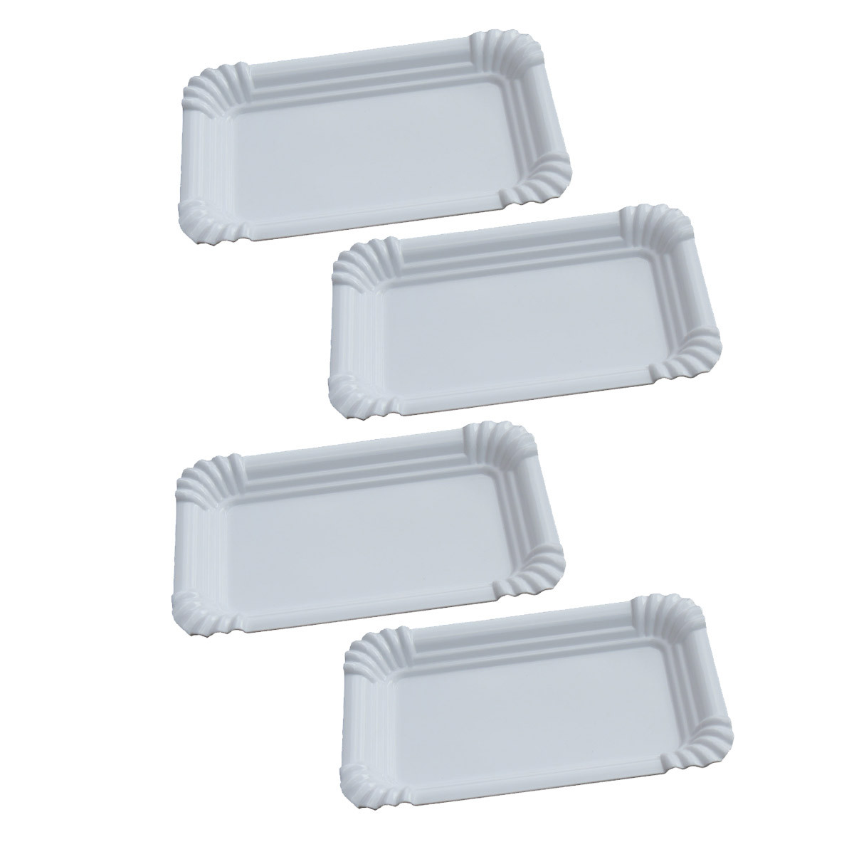 4er Set - Mehrweg Wurstplatte 21x13-5cm - bruchfest - sp�lmaschinenfest - Melamin