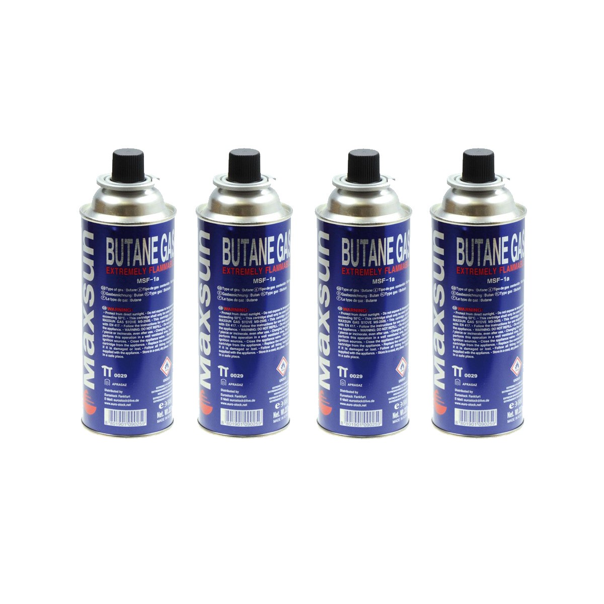 4x Gaskartusche Butan-Propan - 227g - Universal Gas - Bajonettkartusche MSF-1