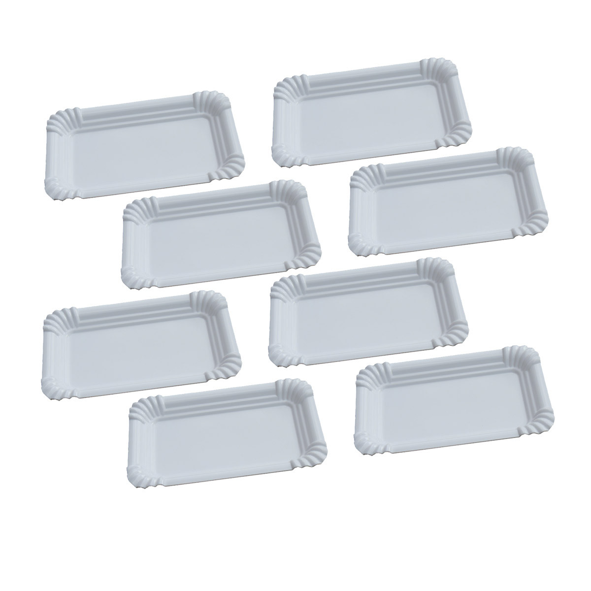 8er Set - Mehrweg Wurstplatte 21x13-5cm - bruchfest - sp�lmaschinenfest - Melamin