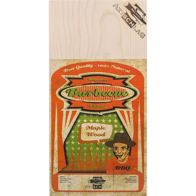 Axtschlag Wood Planks Maple-Ahorn 300 x 150 x 11