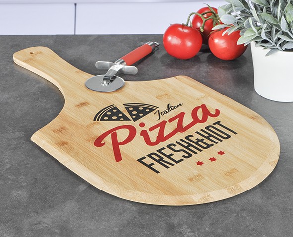 B-Ware Pizzabrett zum Servieren - f�r 30cm Pizzen - 53-5x30-5x0-9cm-
