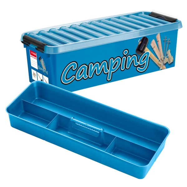 Camping Box 9-5 Liter - mit Einsatz und Deckel