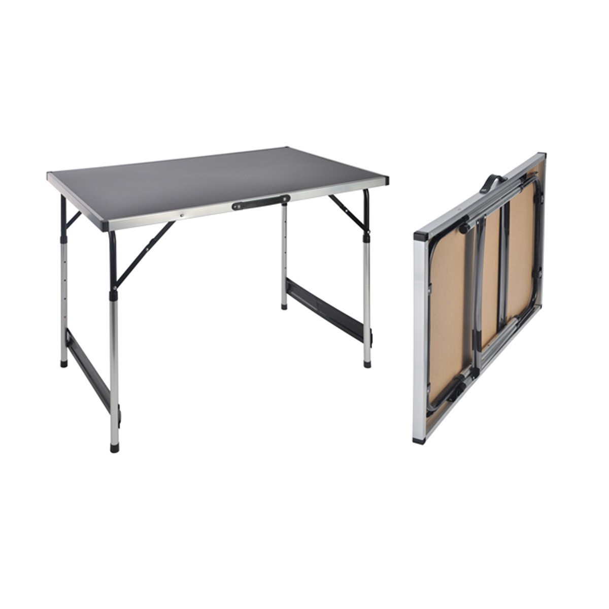 Camping Tisch - Universaltisch 100x60cm - Teleskopf�sse (75-80-85-90cm) - tragbar- leichtes Aluminium