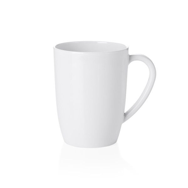 Campingbecher SUMMER - Melamin - 350ml - D: 8cm - H: 10-5cm - weiss