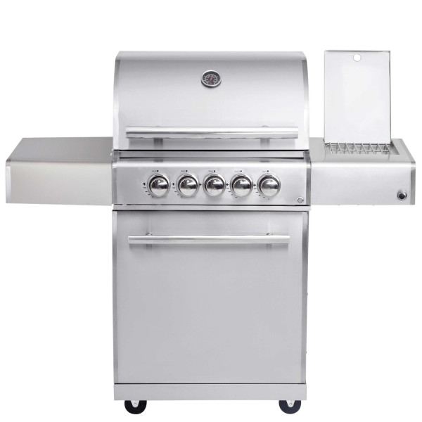 CHEF M Paket E - Basis silber- 3 Brenner- Backburner- Seitenkocher-