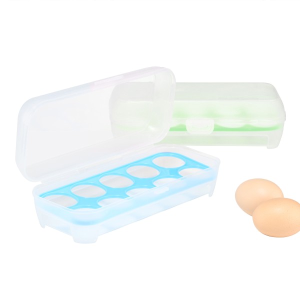 Eier Aufbewahrungsbox f�r 10 Eier - Kunststoff - Eierbox mehrweg