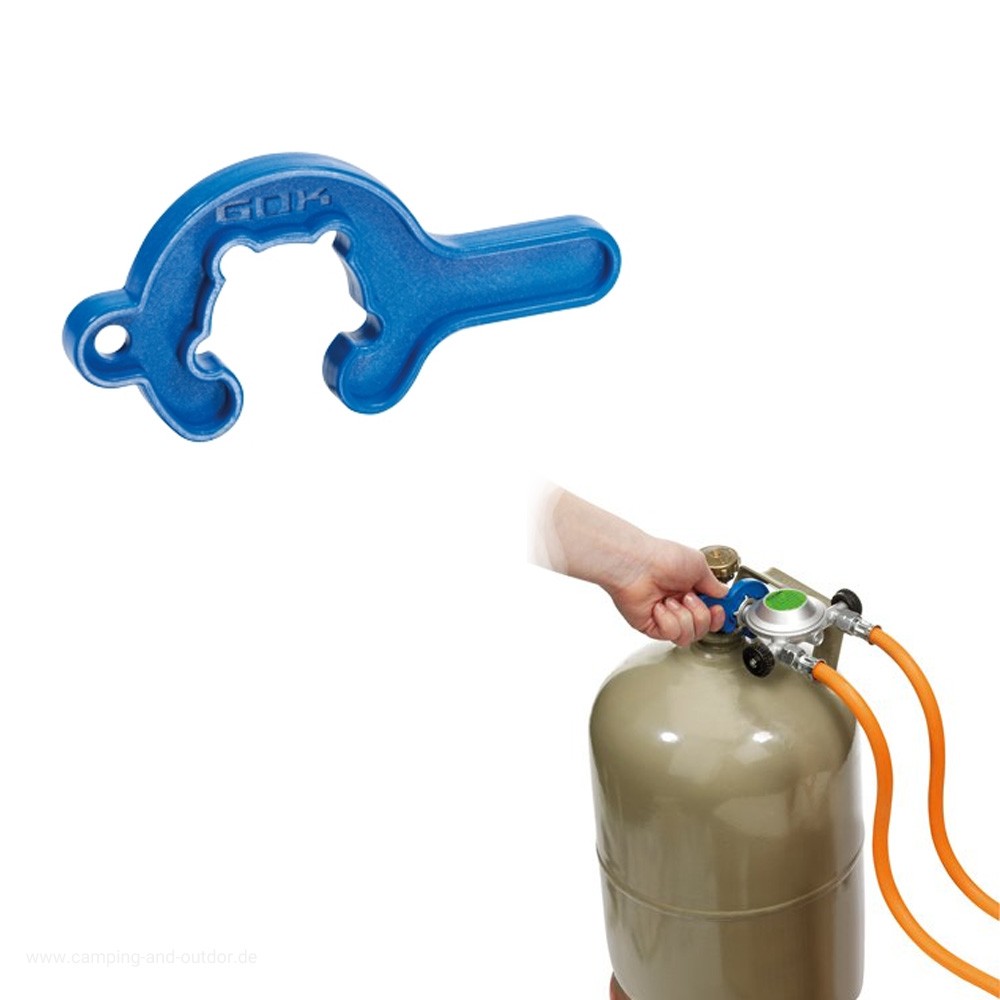 Gasflaschen Mini-Tool - praktisches Werkzeug f�r den Gasflaschenanschluss - Fl�gelmutterwerkzeug