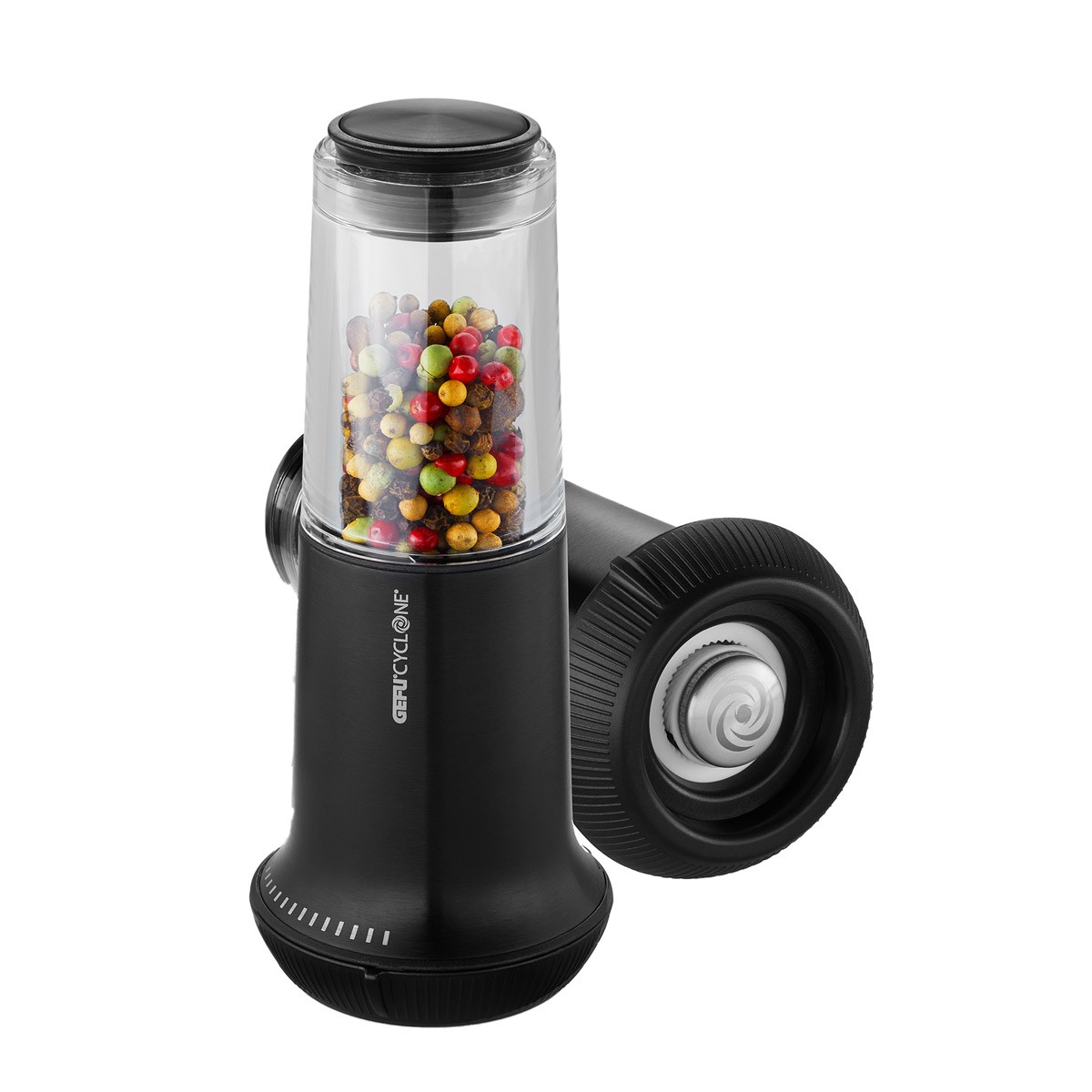 GEFU Salz- - Pfefferm�hle X-PLOSION M 15cm - CYCLONE Mahlwerk - Profi M�hle mit Aromatresor