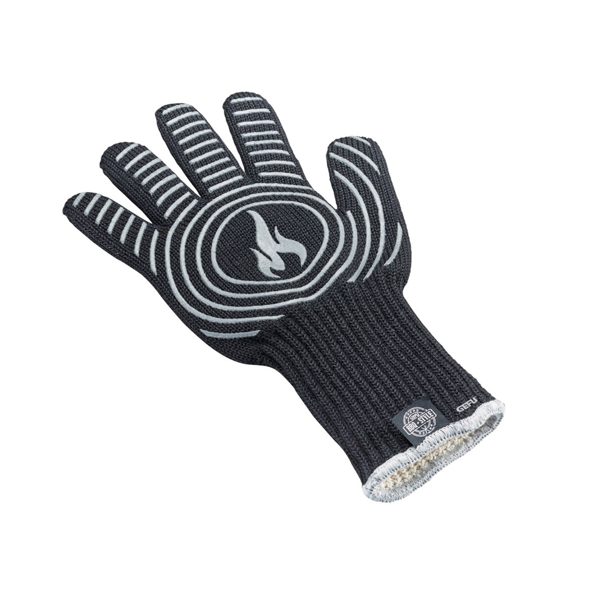 Grillhandschuh BBQ - Aramidfaser - Baumwolle - Silkon-Applikation - Universalgr�sse