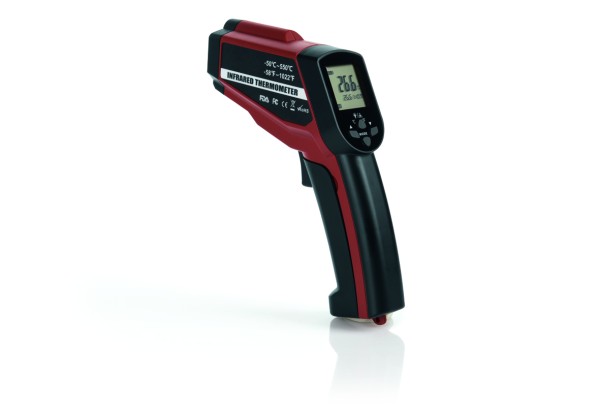 Infrarot Laser-Thermometer: -50 bis +550-C - schlagfestes ABS Gehäu-