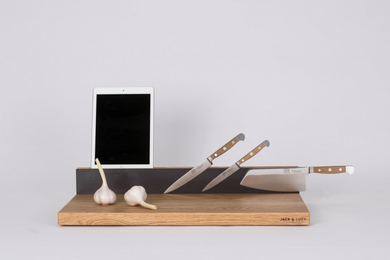 Jack und Lucy - Workstation BASIC LARGE - Eichenholz - MADE-IN-GERMANY - 60x33x10-5cm