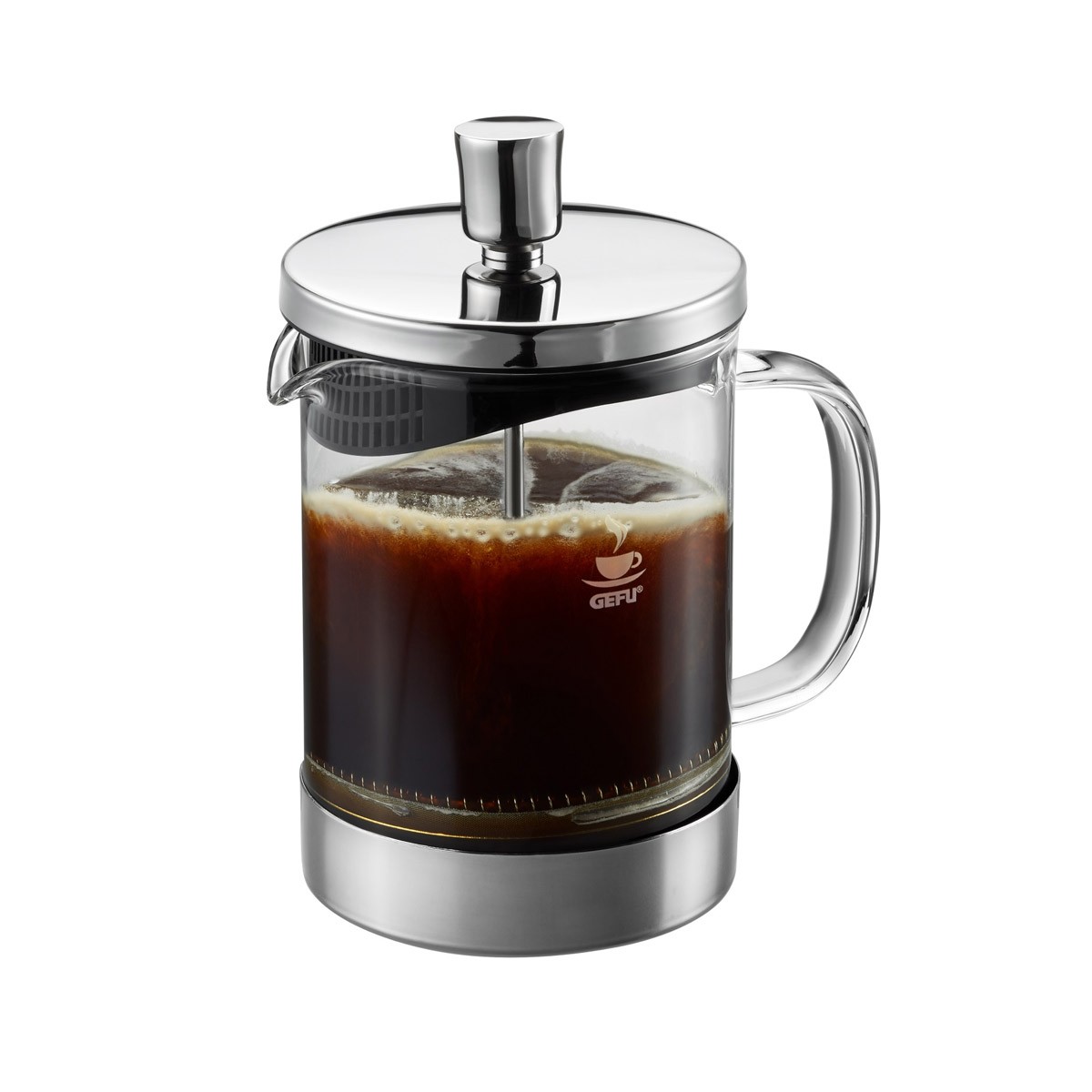 Kaffeebereiter DIEGO - French Press System - 600ml - Glas-Edelstahl