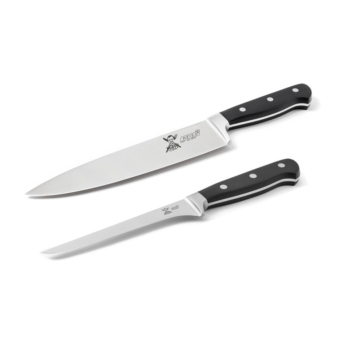 Klaus Grillt Messerset BUTCHER S - Kochmesser 20cm und Ausbeinmesser 15cm