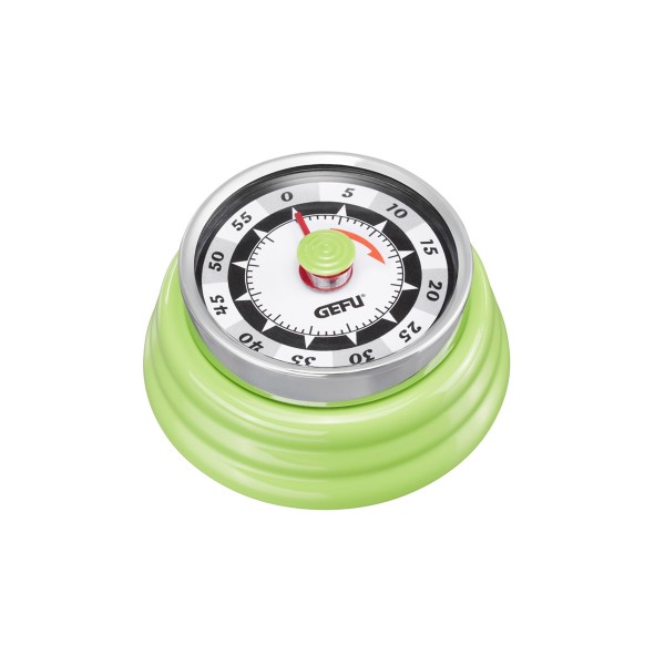 Küchentimer Kurzzeitmesser RETRO grün - mechanisch - magnetisch