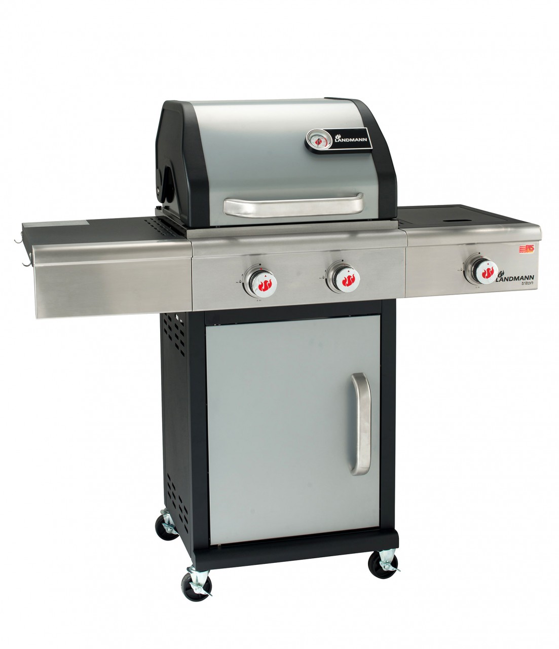 LANDMANN Triton PTS 2-1 Gasgrill Silber