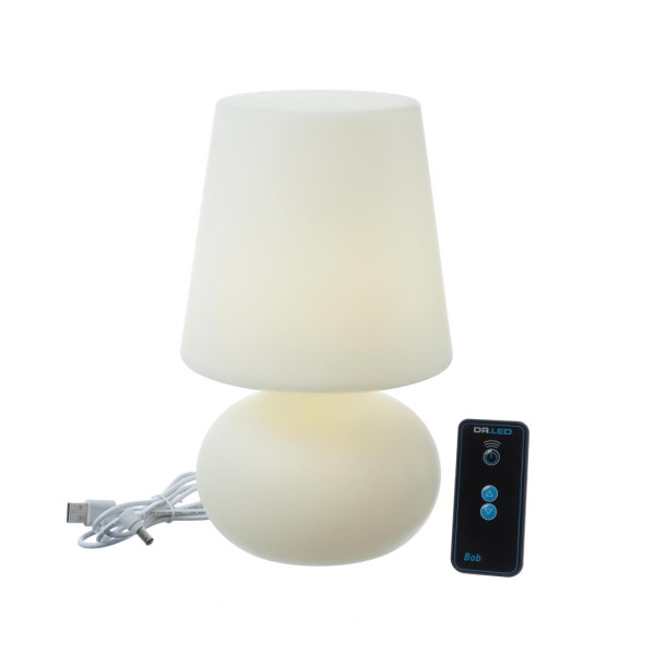 LED Garten Tischlampe - Schirmlampe - wetterfest - dimmbar - mit Fe-