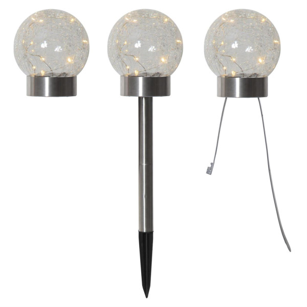 LED Solar Dekoleuchte 3in1 Glory - 10 warmweise LED - H: 35cm - D�m-