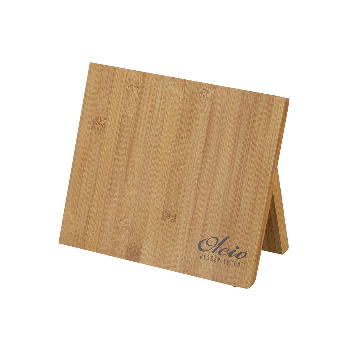 Magnetisches Messerbrett aus Holz - 25x12x21cm - mit Klappfuss - Magnetbrett f�r 5-6 Messer