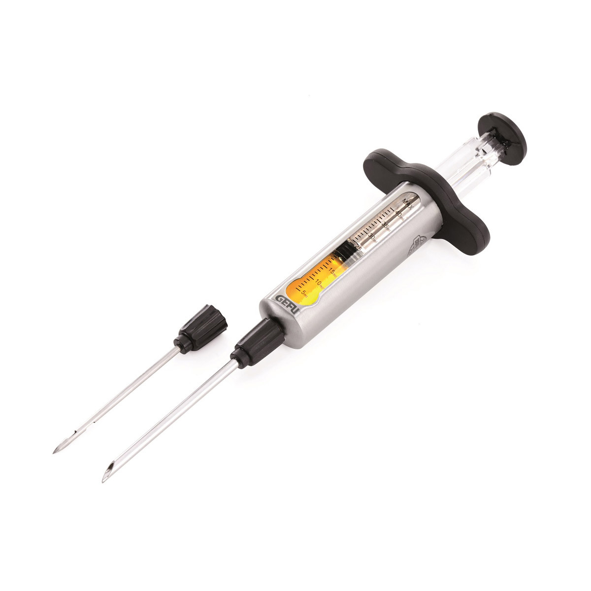 Marinaden Spritze - Edelstahl - 40ml F�llmenge - inkl- 2 Nadeln