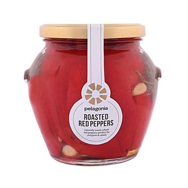 Pelagonia - Roasted Red Peppers 560g - Geröstete rote Paprikastreif-