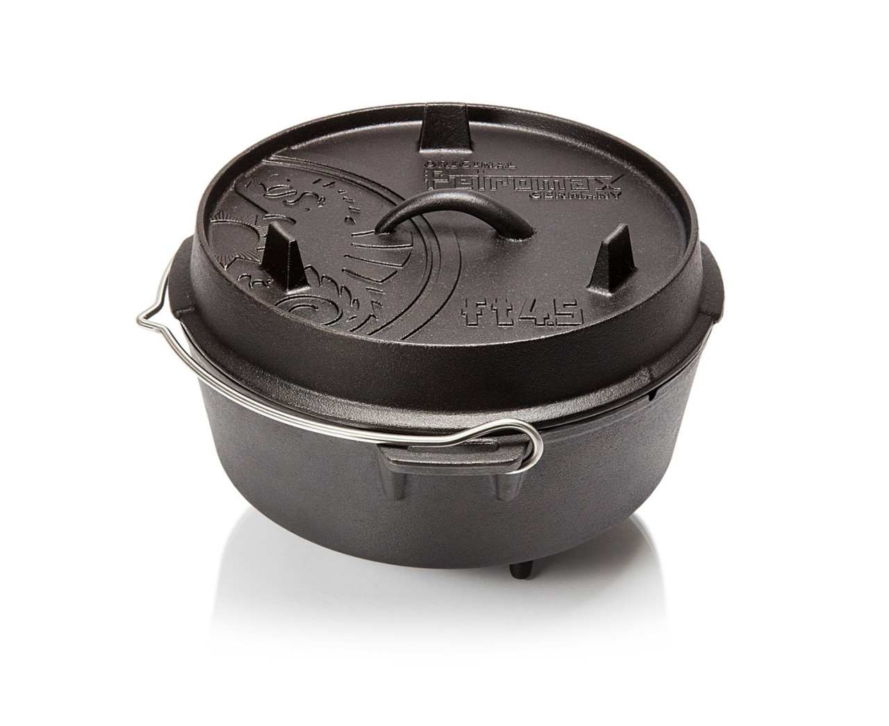 Petromax Feuertopf Dutch Oven ft4-5 mit F�ssen - 3-5 L -2-5 Personen