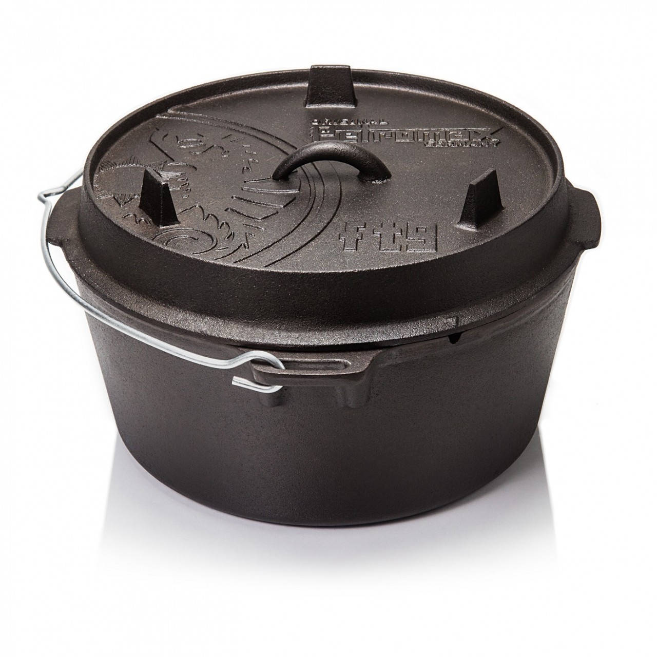 Petromax Feuertopf Dutch Oven ft9-t mit planem Boden - 7-5L - 8-14 Personen