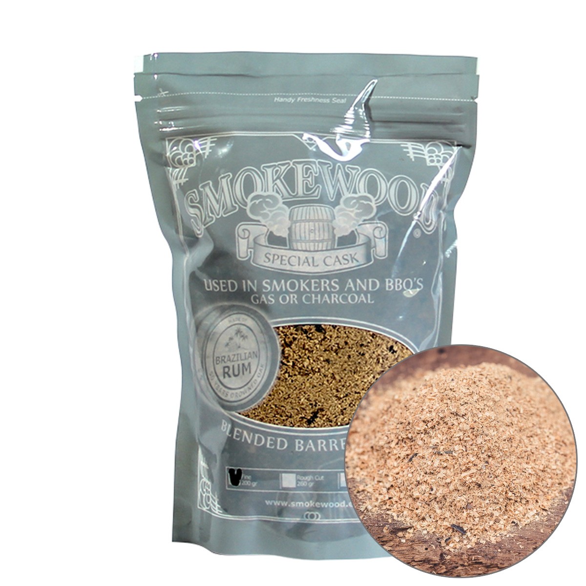 Smokewood Brazilian Fine - R�ucher-Mehl aus alten Rumf�ssern