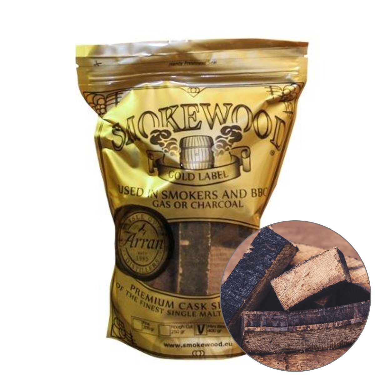 Smokewood Isle of Arran Mini Blocks - R�ucherholz aus alten Bourbonf�sser