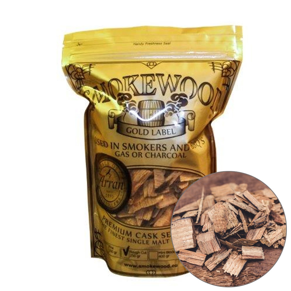 Smokewood Isle of Arran Rough Cut - R�ucherholz aus alten Bourbonf�sser