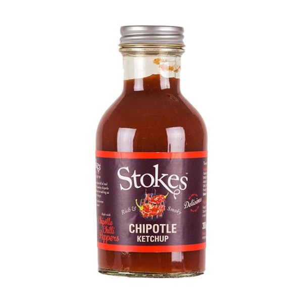 STOKES Chipotle Ketchup 245ml - Mit geräucherten Chllischoten - fru-