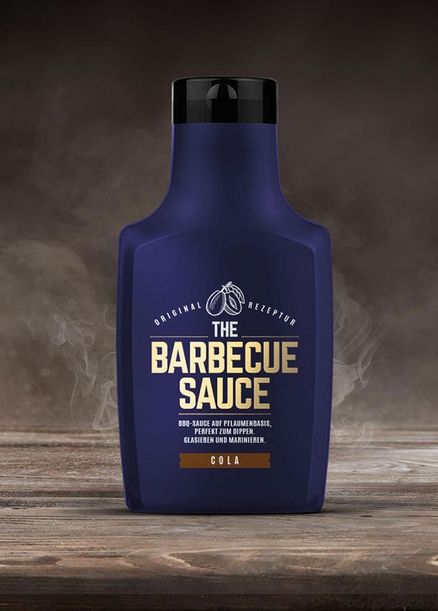 THE BARBECUE SAUCE - Cola - auf Pflaumenbasis - 390g Flasche
