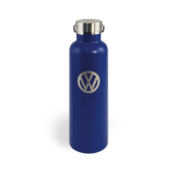 Thermo Trinkflasche 735ml VW Volkswagen blau - 18-24h Isolierung -