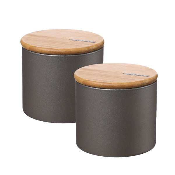 Vorratsdose S - Vorratsglas mit Bambusdeckel - 0-7 Liter - D: 11cm -