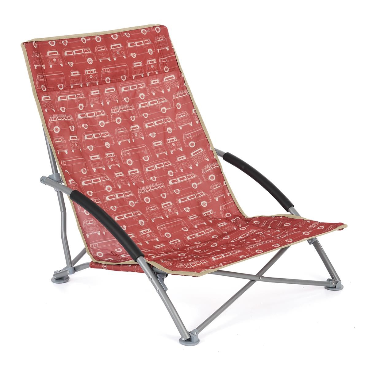 VW Collection - VW Strandstuhl BULLI T1 RED - faltbarer Stahlrahmen - max 120kg