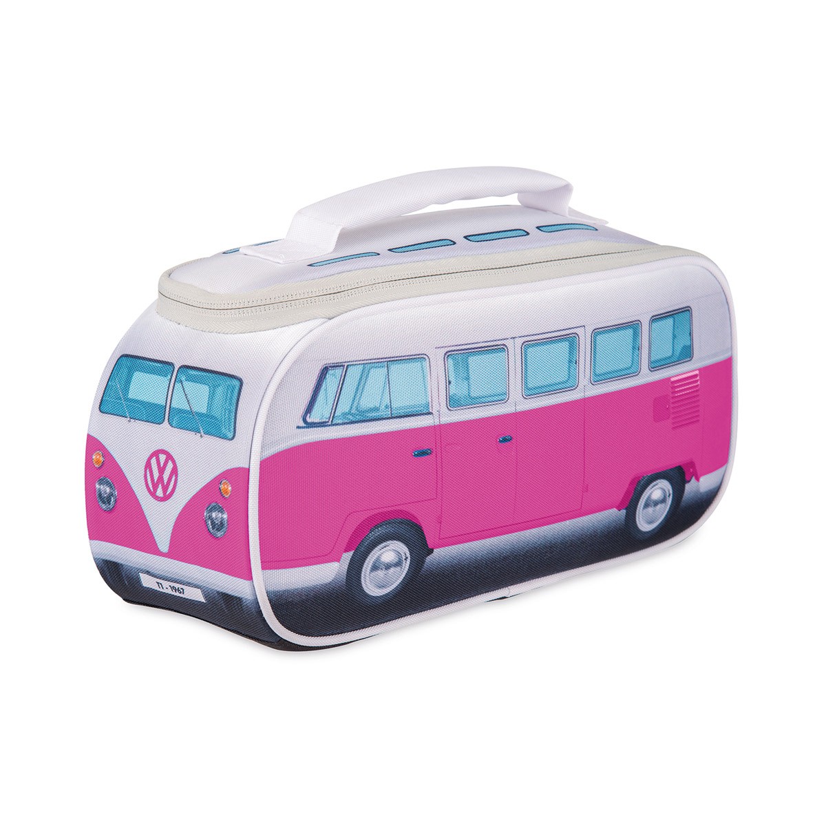 VW Collection - VW T1 Brotzeittasche PINK - 35x36x30cm - Isoliert und PU beschichtet