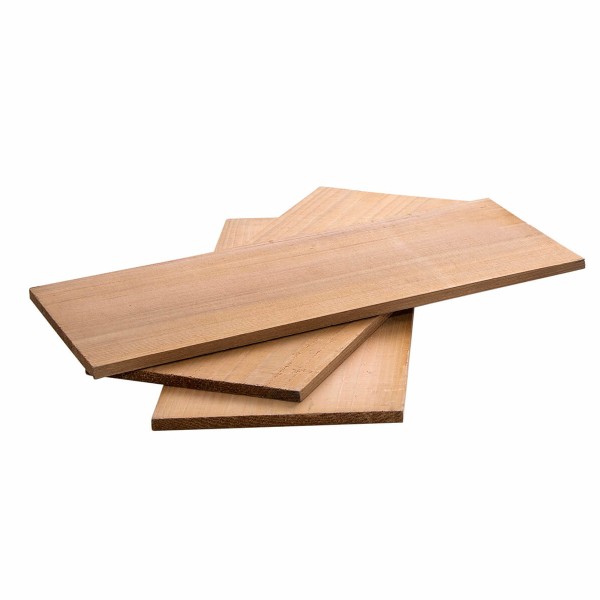 Zedernholz Planken 3 Stück - 30x13x1cm - Für herrliches Raucharoma -